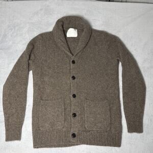 Banana Republic Shawl Collar Luxury Yak Alpaca Merino Wool Sweater- L Tall
